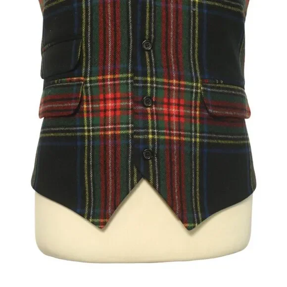 Men's Plaid Vest - Multicolor